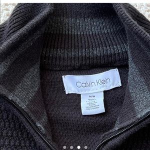 Black Calvin Klein Quarter Zip Sweater